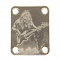 Engraved Guitar Joint/Heel Neck Plate, Gold (Standard 4 Bolt) Maiden Eddie the Head 01 (G2110)