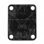 Engraved Guitar Joint/Heel Neck Plate, Black (Standard 4 Bolt) Vintage CS Limited Ed (B2092)