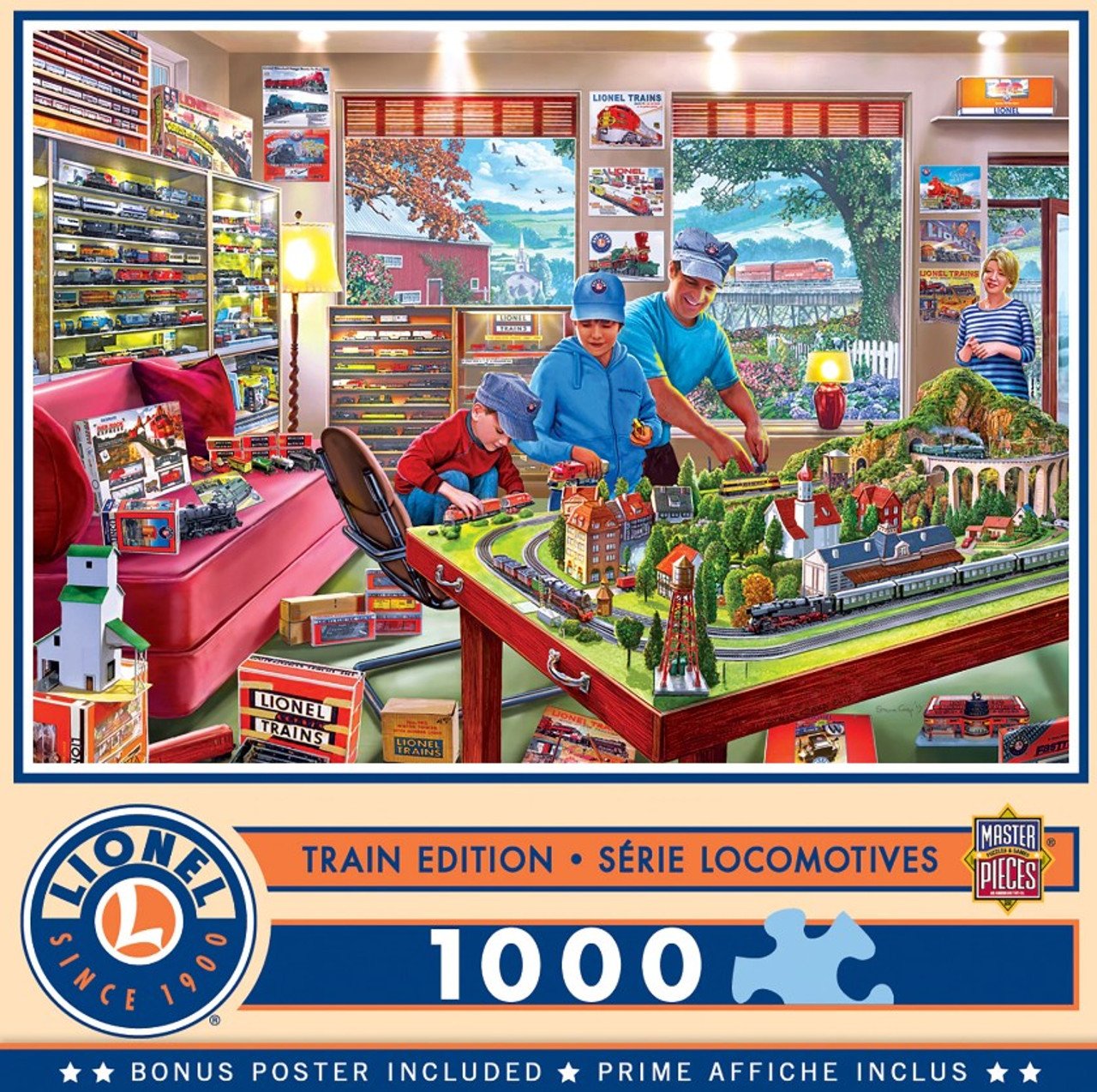 Lionel The Boys Playroom 1000pc Jigsaw Puzzle By Masterpieces