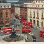 Piccadily Circus and Regent St, London Postcard