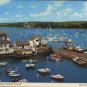 Customs House Quay, Falmouth, Cornwall postcard John Hinde 1995 Boats