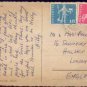 Mannlichen( 2227M) mit wetterhorn Postcard 1963