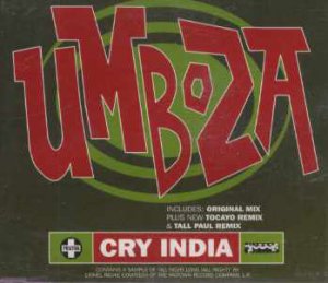 Umboza - Cry India - UK  CD Single
