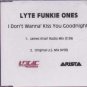 Lyte Funkie Ones - I Don't Wanna Kiss You Goodnight - UK Promo CD Single