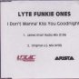 Lyte Funkie Ones - I Don't Wanna Kiss You Goodnight - UK Promo CD Single