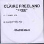 Claire Freeland - Free - UK Promo CD Single