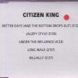 Citizen King - Better Days (And The Bottom Drops Out) - UK Promo CD Single