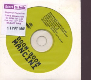 Boom-Boom Mancini - Arguments And Alcohol - UK Promo  CD Single