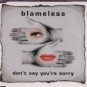 Blameless - Don't Say You're Sorry - UK  CD Single
