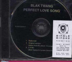 Blak Twang - Perfect Love Song - UK Promo  CD Single