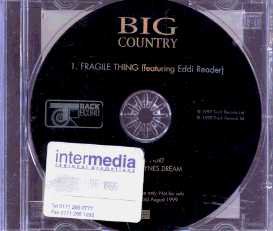 Big Country - Fragile Thing - UK Promo CD