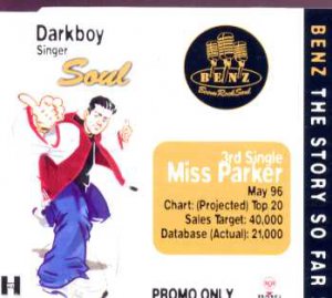 Benz - Miss Parker - UK Promo CD Single