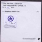 Barry Adamson - Whispering Streets - UK Promo  CD Single