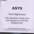 ASYS - Acid Nightmare - UK Promo  CD Single