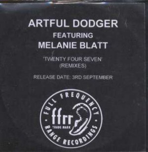 Artful Dodger Ft Melanie Blatt - Twenty Four Seven - UK Promo CD Single