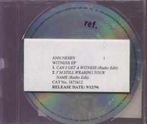 Ann Nesby - Witness EP - UK Promo  CD Single