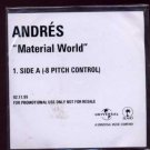 Andres - Material World - UK Promo  CD Single