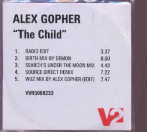 Alex Gopher - The Child - UK Promo  CD Single