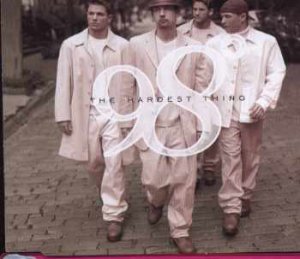 98 Degrees - The Hardest Thing - UK Promo  CD Single