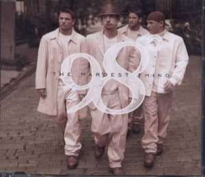98 DEGREES - The Hardest Thing - UK  CD Single