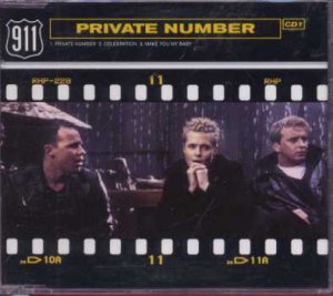 911 - Private Number - UK  CD Single