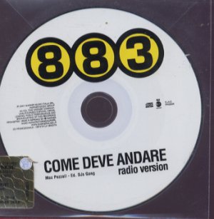 883 - Come Deve Andare - Italy Promo  CD Single
