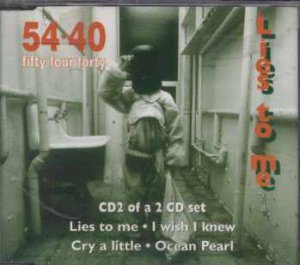 54.4 - Lies To Me - UK  CD Single