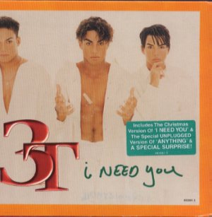 3T - I Need You - UK  CD Single