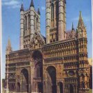 Lincolin Cathedral. West End Postcard Water Scot