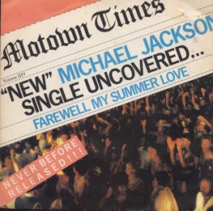 Michael Jackson - Farewell My Summer Love- UK 7" Single - TMG1342