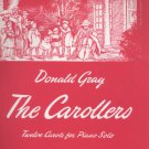 The Carollers: 12 Carols for piano solos Song Book by Donald Gray