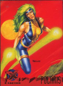 Marvel Fleer'95 Ultra x-Fatctor Trading Card - Polaris #108