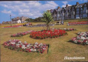 Cliff Gardens Hunstanton Norfolk Postcard - Salmon