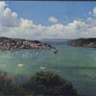 Polruan and Fowey from Halls Walk Postcard - CORNWALL