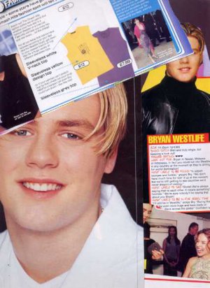 BRYAN from Westlife Various Magazine Clippings