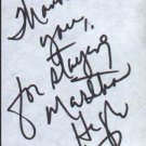 Martha Harvin - Autograph - Martha Harvin - USA   Memorabillia -   m