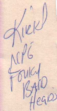 Kirk Johnson - Autograph - Kirk Johnson - USA   Memorabillia -   m