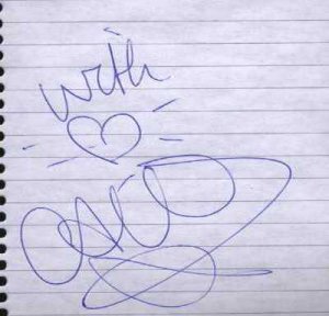 Candy Dulfer - Autograph - Candy Dulfer - Holland   Memorabillia -   m