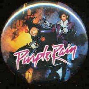 Prince - Badge -  Purple Rain - USA   Badge -   ex