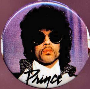 Prince - Badge -  Prince with sunglasses - USA   Badge -   ex