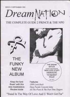 Prince - Dream Nation - September 1992 - UK   Fanzine - Issue 13 m