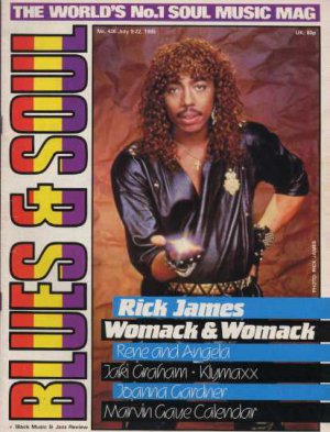 Rick James,Klymaxx,Jaki Graham,Joanna Gardner - Blues & Soul July 1985 - UK   Ma