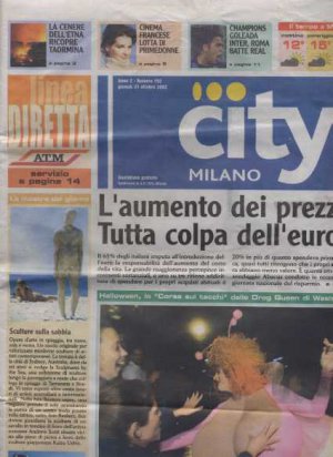 Prince,various - City Milano - Oct 2002 - Italy   Newspaper -   ex