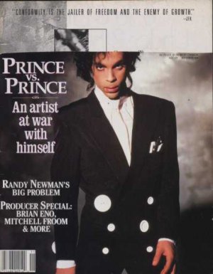 Prince, Randy Newman, Brian Eno - Musician - November 1988 - USA   Magazine -