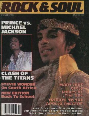 Prince, Michael Jackson, Stevie Wonder - Rock & Soul October 1985 - UK   Magazin