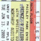 Prince - Ticket - Northrop June 13 2000 - USA   Ticket -   ex