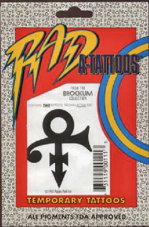 Prince - Symbol Tattoos - USA   Merchandise -   NEW