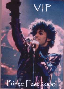 Prince - Flyer - VIP PrinceFest 2000 - USA   Flyer -   m