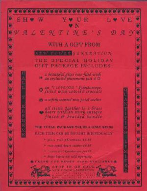 Prince - Flyer - Valentines Gifts - USA   Flyer -   ex+