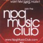 Prince - Flyer - NPG Music Club - USA   Flyer -   m